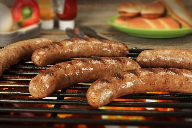 Brats on the grill