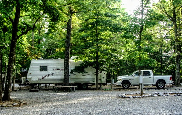 Our RV on a campsite