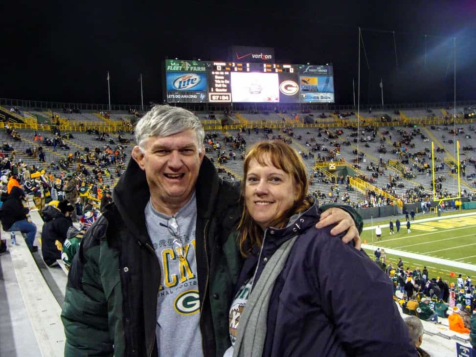 Our first time in Lambeau Field