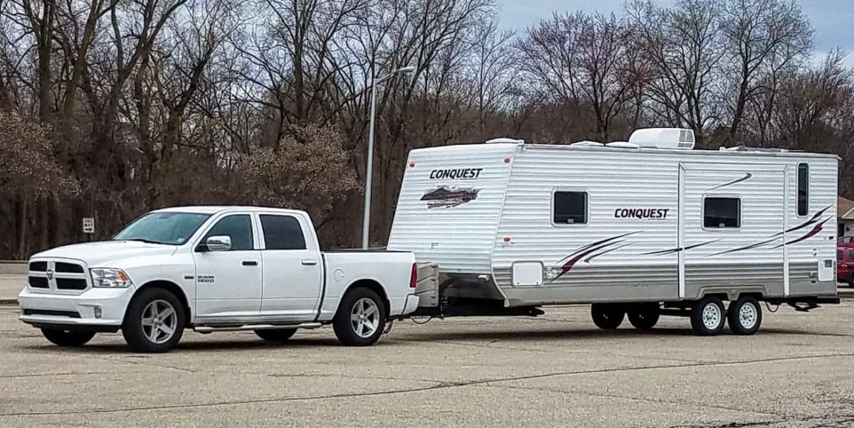 Camper and Truck